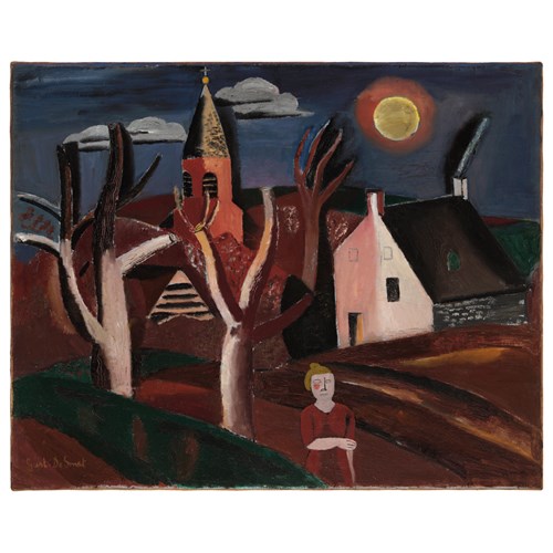 Landscape with church